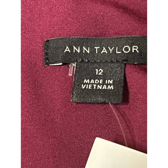 Ann Taylor double weave Peplum knit sheath dress size 12 NWT - Picture 10 of 14